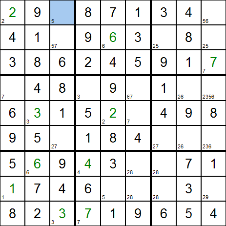 AlgoRythmes: (Erratum) Défi pour cet été : Résoudre le sudoku le